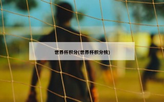 世界杯积分(世界杯积分榜)