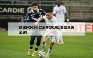 欧洲杯2016(欧洲杯2016比分结果表全部)