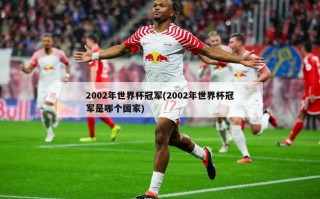 2002年世界杯冠军(2002年世界杯冠军是哪个国家)