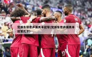 樊振东获世乒赛男单冠军(樊振东世乒赛男单冠军几次)