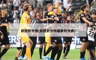 欧冠积分榜(欧冠积分榜最新积分表)
