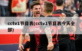 cctv1节目表(cctv1节目表今天全部)