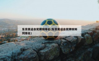 东京奥运会奖牌榜排名(东京奥运会奖牌榜如何排名)