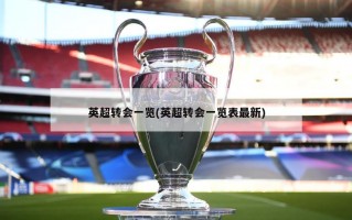 英超转会一览(英超转会一览表最新)