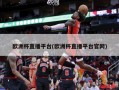 欧洲杯直播平台(欧洲杯直播平台官网)