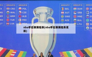 nba季后赛赛程表(nba季后赛赛程表更新)