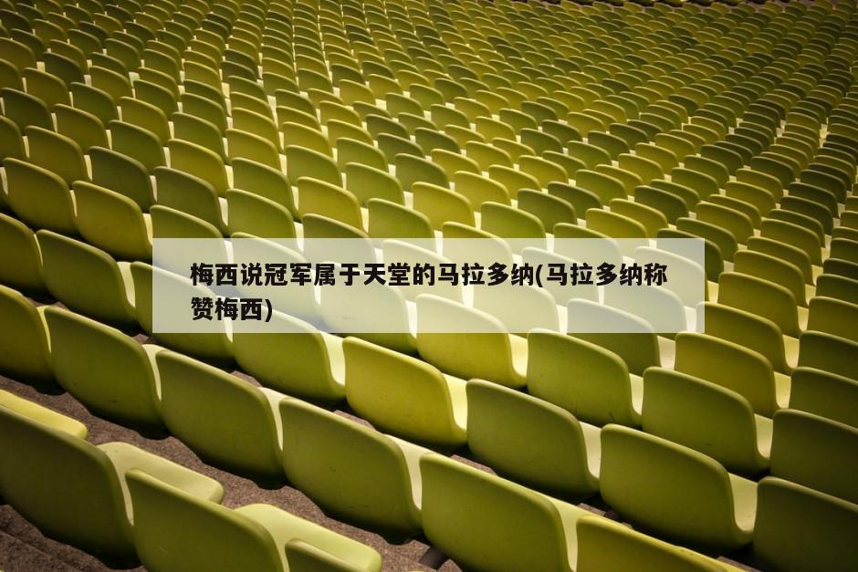 梅西说冠军属于天堂的马拉多纳(马拉多纳称赞梅西)-第1张图片-海莱特体育