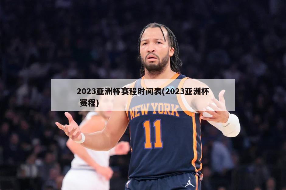 2023亚洲杯赛程时间表(2023亚洲杯 赛程)-第1张图片-海莱特体育