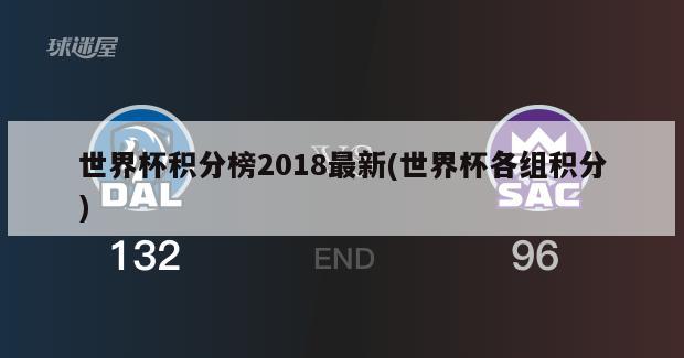 世界杯积分榜2018最新(世界杯各组积分)-第1张图片-海莱特体育