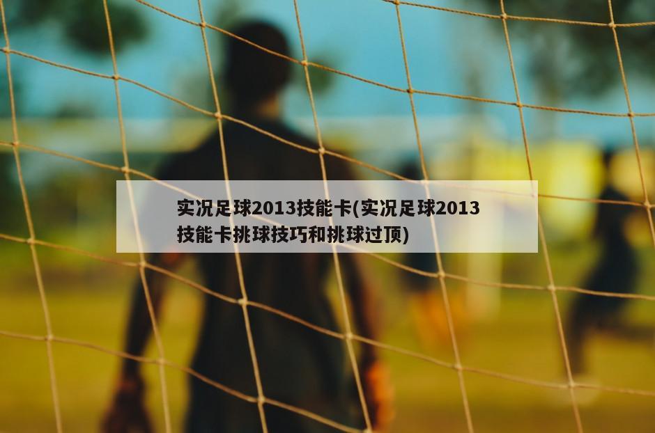 实况足球2013技能卡(实况足球2013技能卡挑球技巧和挑球过顶)-第1张图片-海莱特体育