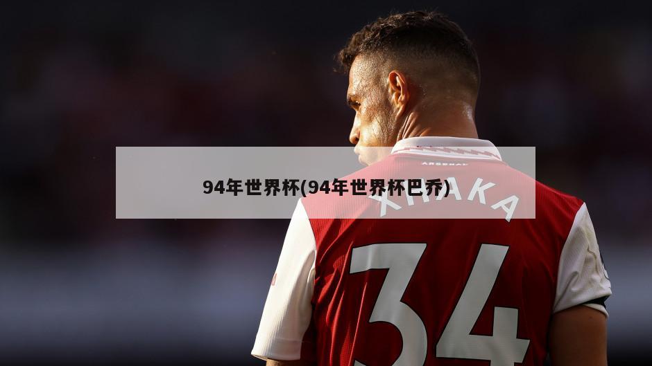 94年世界杯(94年世界杯巴乔)-第1张图片-海莱特体育
