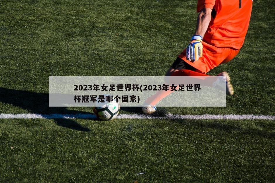 2023年女足世界杯(2023年女足世界杯冠军是哪个国家)-第1张图片-海莱特体育