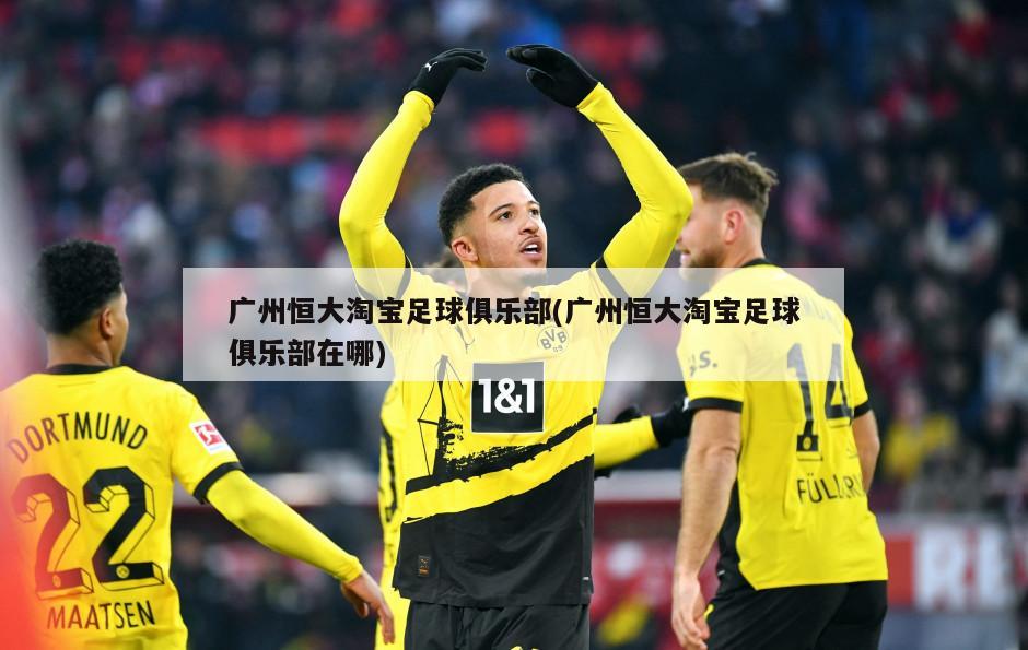 广州恒大淘宝足球俱乐部(广州恒大淘宝足球俱乐部在哪)-第1张图片-海莱特体育